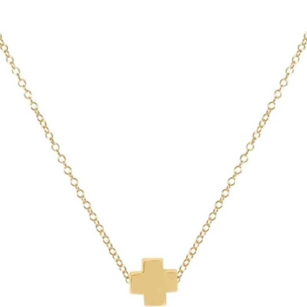enewton 16” Signature Cross Necklace in Gold